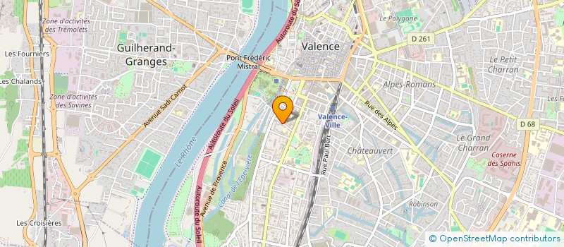 localisation de l'entreprise SHIVAUX à VALENCE