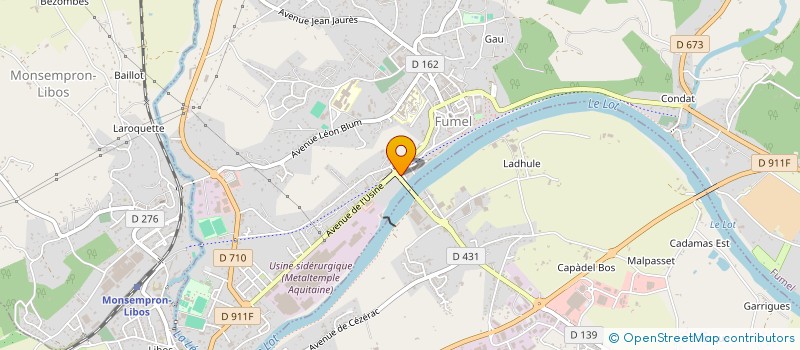 localisation de l'entreprise SHIZENDO KARATE FUMEL  FUMEL