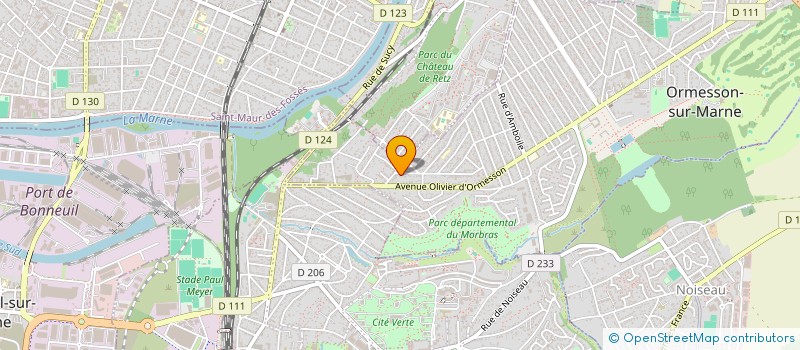 localisation de l'entreprise SHK IMMO à ORMESSON-SUR-MARNE
