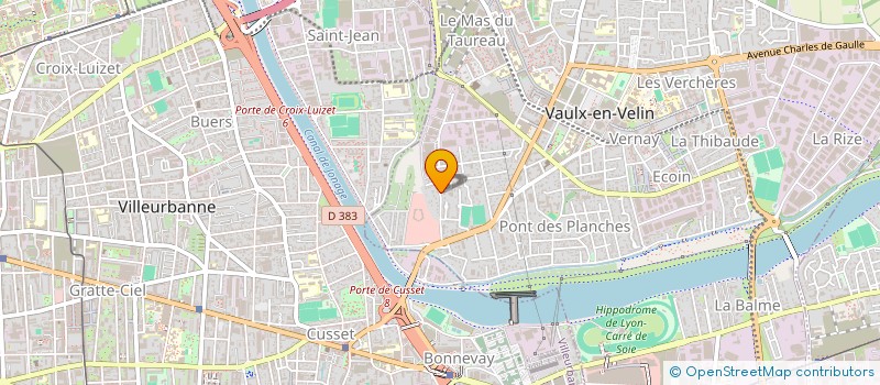 localisation de l'entreprise SHLM  VAULX-EN-VELIN