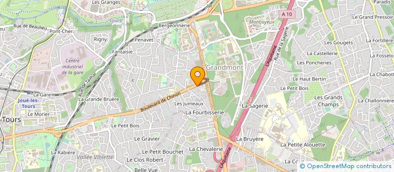 localisation de l'entreprise SHM à JOUE-LES-TOURS