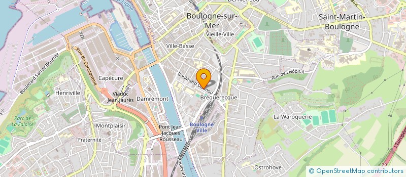 localisation de l'entreprise SHM  BOULOGNE-SUR-MER