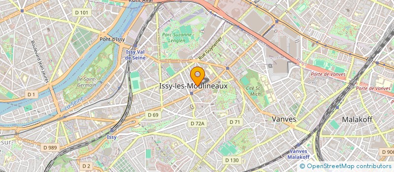 localisation de l'entreprise SHM CONSEIL à ISSY-LES-MOULINEAUX