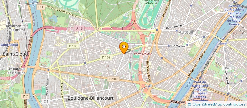 localisation de l'entreprise SHMATES à BOULOGNE-BILLANCOURT