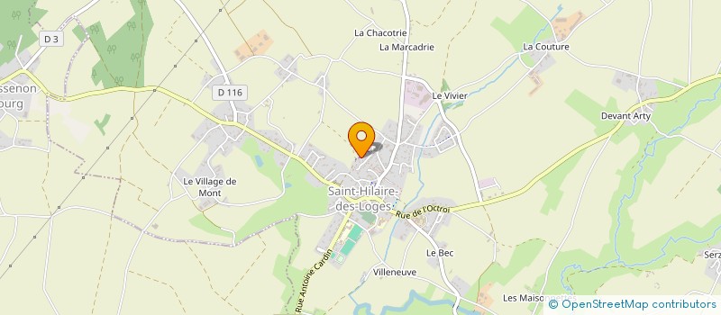 localisation de l'entreprise SHN HILAIROISE  SAINT-HILAIRE-DES-LOGES