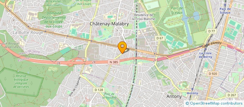 localisation de l'entreprise SHOCK'LATE 92  CHATENAY-MALABRY