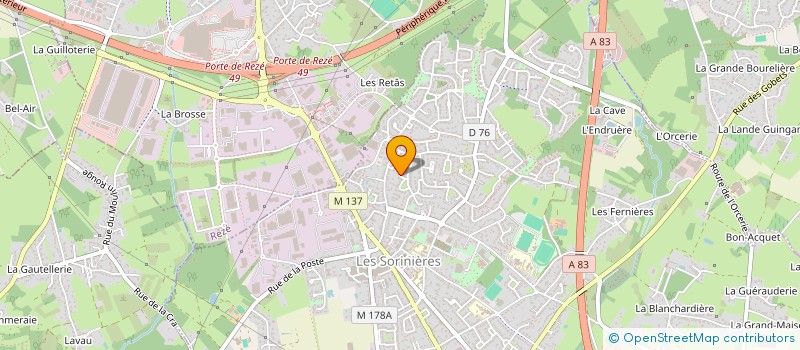 localisation de l'entreprise SHOE GROUND à LES SORINIERES