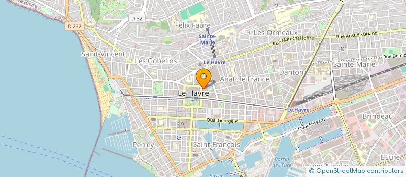 localisation de l'entreprise SHOES à LE HAVRE
