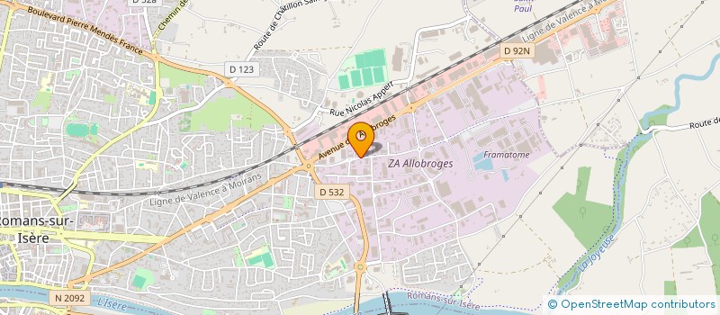 localisation de l'entreprise SHOES  ROMANS-SUR-ISERE