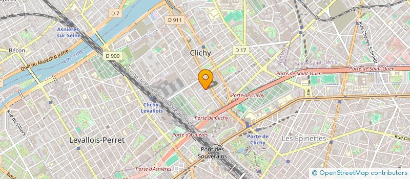 localisation de l'entreprise SHOEX à CLICHY