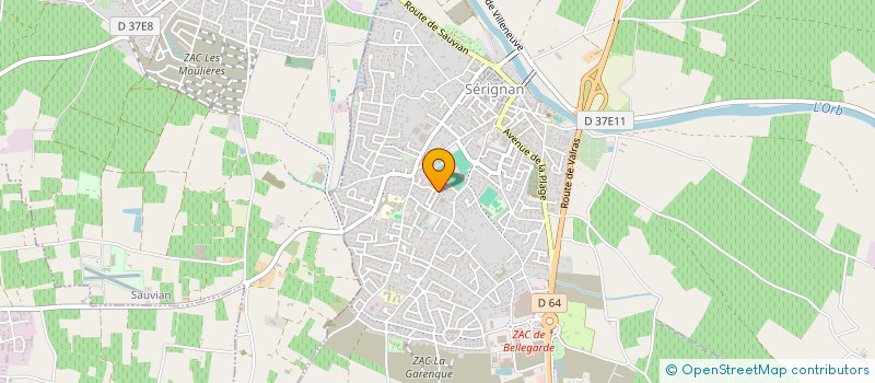 localisation de l'entreprise SHOGUN FORCE ET HONNEUR  SERIGNAN