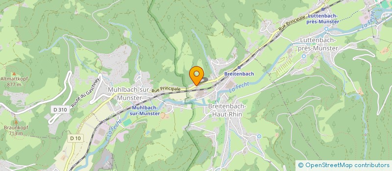 localisation de l'entreprise SHOOSE à BREITENBACH-HAUT-RHIN