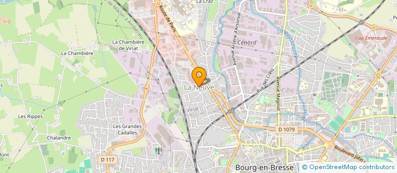 localisation de l'entreprise SHOOTER CLUB à VIRIAT