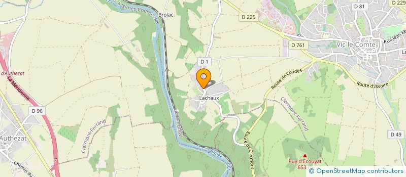 localisation de l'entreprise SHOP 63  VIC-LE-COMTE