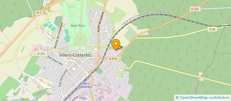 localisation de l'entreprise SHOP ACTIF  VILLERS-COTTERETS