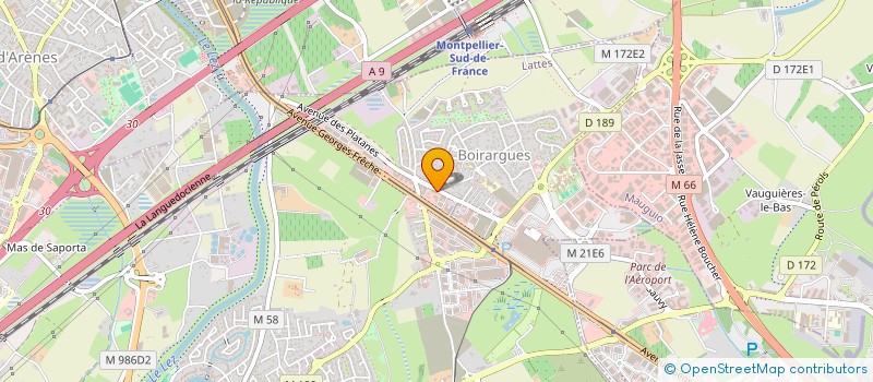 localisation de l'entreprise SHOP CHRONO à LATTES