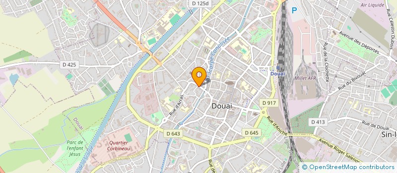 localisation de l'entreprise SHOP CITY à DOUAI