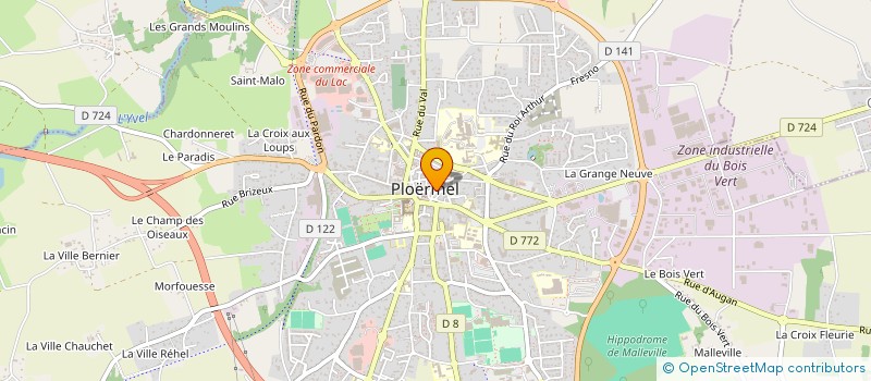 localisation de l'entreprise SHOP COIFFURE  PLOERMEL