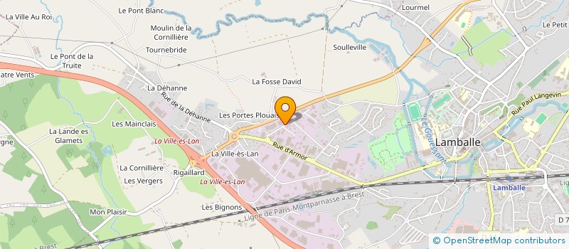 localisation de l'entreprise SHOP-DIV  LAMBALLE-ARMOR