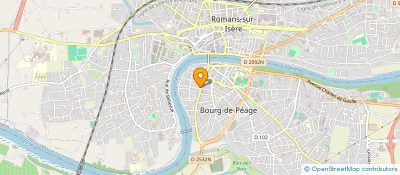 localisation de l'entreprise SHOP FLOWERS AND BALLOON'S BY LE BOURGEON  BOURG-DE-PEAGE