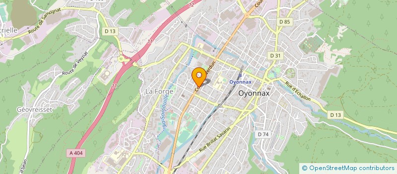 localisation de l'entreprise SHOP LOISIRS à OYONNAX