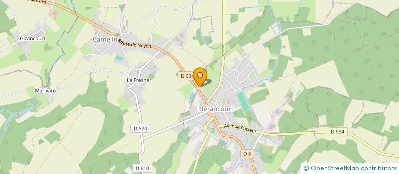localisation de l'entreprise SHOP PICARDIE à BLERANCOURT