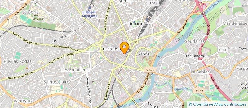 localisation de l'entreprise SHOP TELECOM  LIMOGES