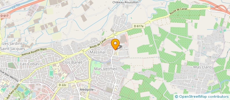 localisation de l'entreprise SHOPCOIFFURE'1'  PERPIGNAN