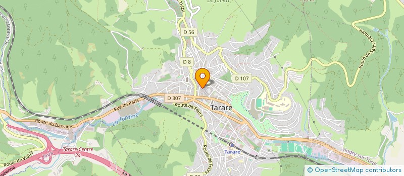 localisation de l'entreprise SHOPPING ACTIF  TARARE