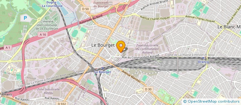 localisation de l'entreprise SHOPPING PARIS à LE BOURGET