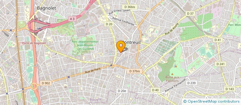 localisation de l'entreprise SHOPPING QUATRE VINGT TREIZE à MONTREUIL