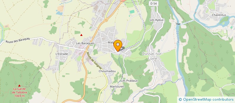 localisation de l'entreprise SHOPTCRAMPONS à CUSSAC-SUR-LOIRE