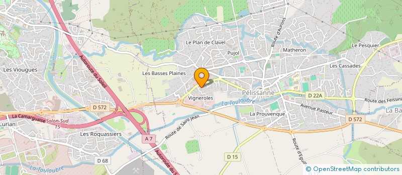 localisation de l'entreprise SHORINJI RYU KARATE CLUB DE PELISSANNE  PELISSANNE