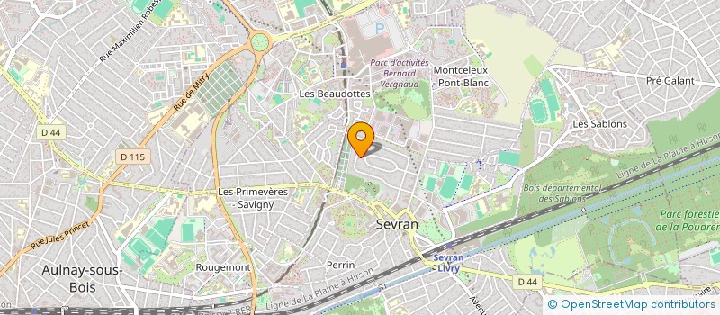 localisation de l'entreprise SHORLINE CARS à SEVRAN