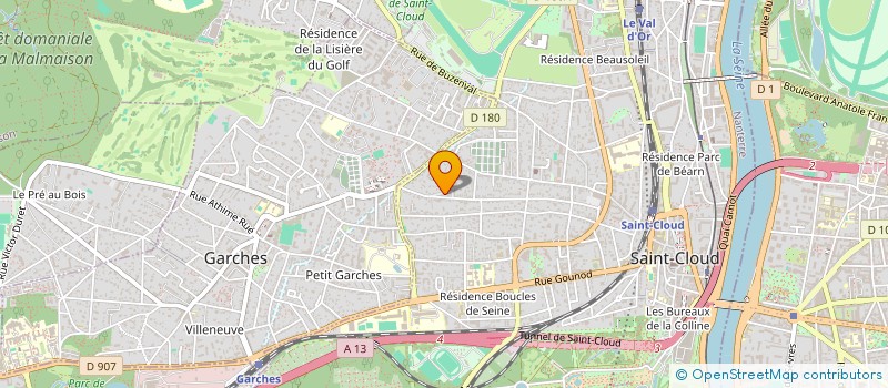 localisation de l'entreprise SHORTLIST à SAINT-CLOUD