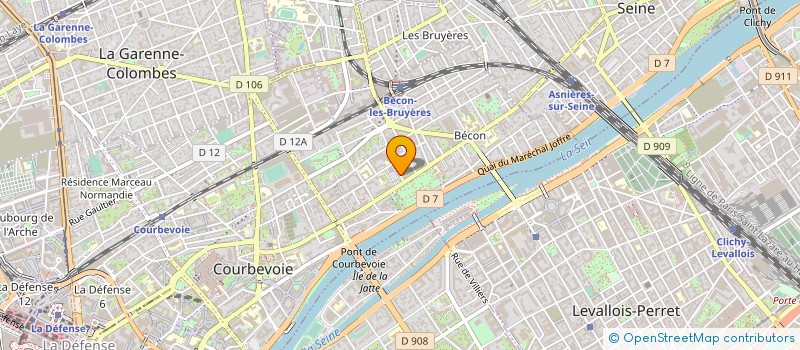 localisation de l'entreprise SHOSHIN-KAN à COURBEVOIE