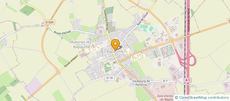 localisation de l'entreprise SHOTO KARATE-DO DE BAPAUME  BAPAUME