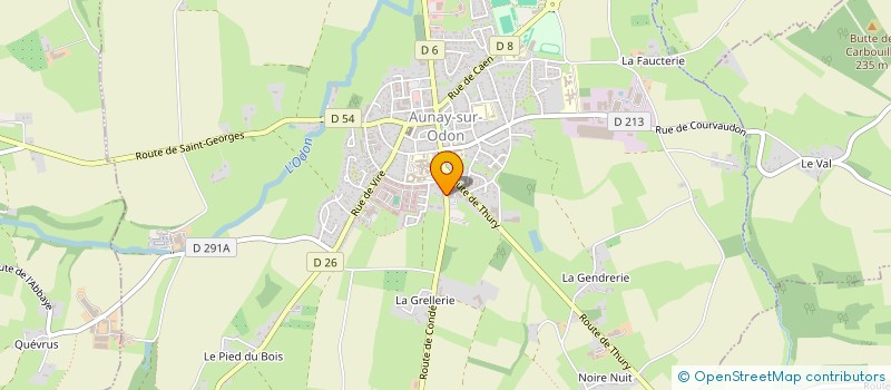 localisation de l'entreprise SHOTOKAN KARATE AUNAY  LES MONTS D'AUNAY