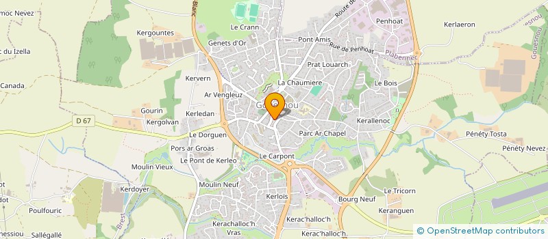 localisation de l'entreprise SHOTOKAN KARATE DO GOUESNOU  GOUESNOU