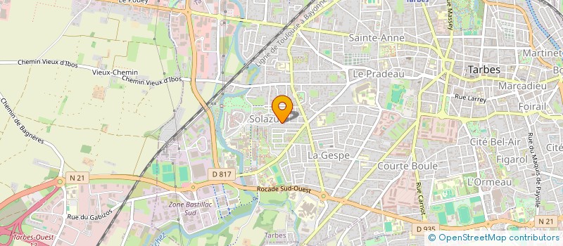 localisation de l'entreprise SHOTOKAN-KARATE-TARBES  TARBES