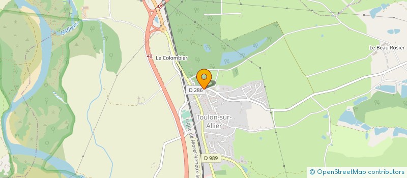 localisation de l'entreprise SHOTOKAN KARATE TOULON  TOULON-SUR-ALLIER