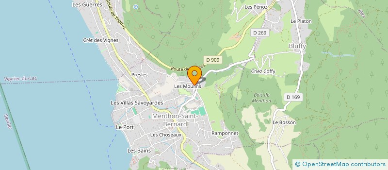 localisation de l'entreprise SHOUT IT LOUD RECORDS  MENTHON-SAINT-BERNARD