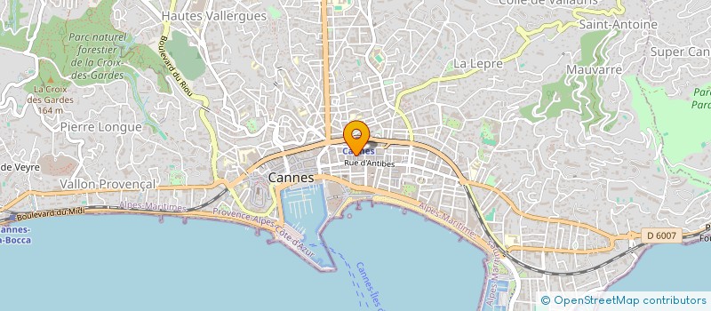 localisation de l'entreprise SHOW BIZ à CANNES