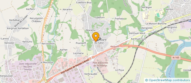 localisation de l'entreprise SHOW KOM LA BREIZH à CAUDAN