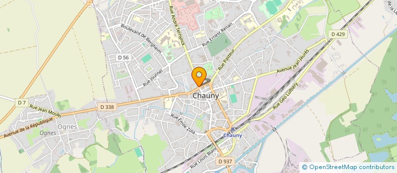 localisation de l'entreprise SHOW PIZZ' à CHAUNY