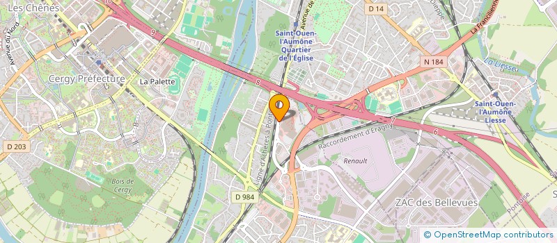 localisation de l'entreprise SHOW-ROOM  ERAGNY