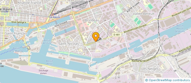 localisation de l'entreprise SHOW-ROOM à LE HAVRE