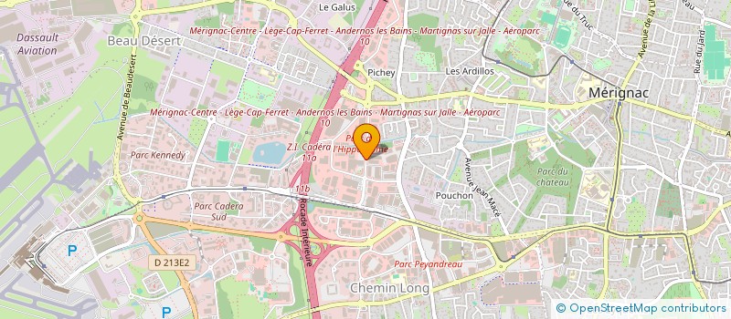 localisation de l'entreprise SHOW ROOM AMEUBLEMENT  MERIGNAC