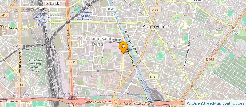 localisation de l'entreprise SHOW SHINE  AUBERVILLIERS