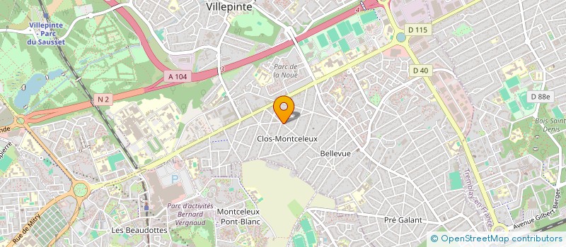 localisation de l'entreprise SHOW TIME à VILLEPINTE